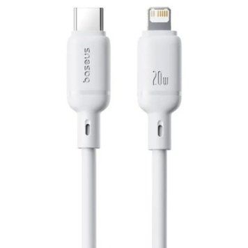Кабель Baseus Silky Series Fast Charging Type-C - Lightning 20W/1m (white) Silky фото
