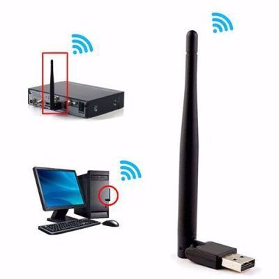 USB Wi-Fi Адаптер 7601 3DB для Тюнера Т2/Компьютера (Черный) 7601 фото