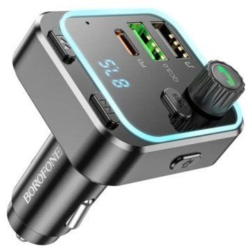 FM Модулятор Borofone BC53 PD20W+QC3.0 (Чорний) BC53 фото