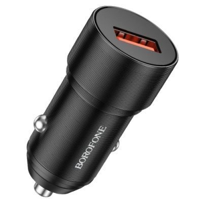 Автомобильное Зарядное Устройство Borofone BZ19A Wisdom 1USB/18W/QC3.0 (Черный) BZ19A фото