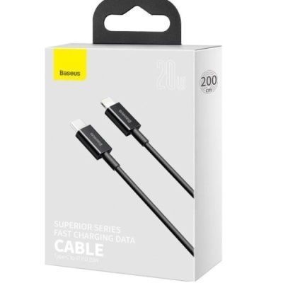 Кабель Baseus Superior Series (PD) Type-C - Lightning 20W/2m (CATLYS-C01) (Black) 34520W фото