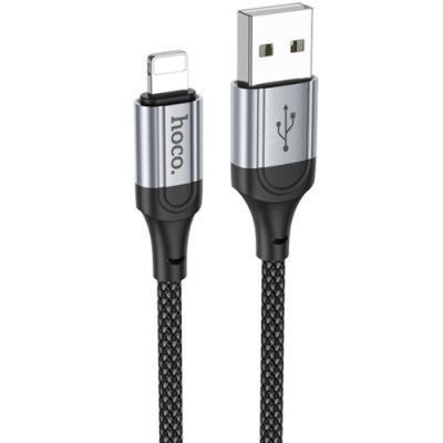 Кабель Hoco X102 USB - Lightning 2.4A/1m (Чорний) 102 фото