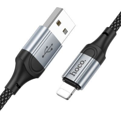 Кабель Hoco X102 USB - Lightning 2.4A/1m (Чорний) 102 фото