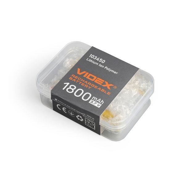 Аккумулятор VIDEX Li-pol VLF-B103450-18 1800mAh 1шт B103450 фото