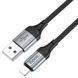 Кабель Hoco X102 USB - Lightning 2.4A/1m (Чорний) 102 фото 4