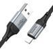 Кабель Hoco X102 USB - Lightning 2.4A/1m (Чорний) 102 фото 3