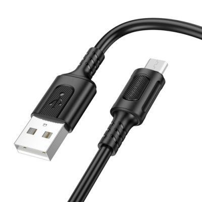 Кабель Borofone BX111 USB - MicroUSB 2.4A/1m (Черный) 088023 фото Кабель Borofone BX111 USB - MicroUSB 2.4A/1m (Черный) 088023 фото
