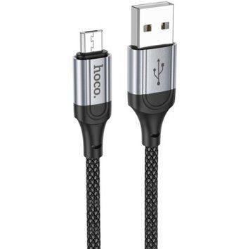Кабель Hoco X102 USB - MicroUSB 2.4A/1m (Чорний) 089450 фото