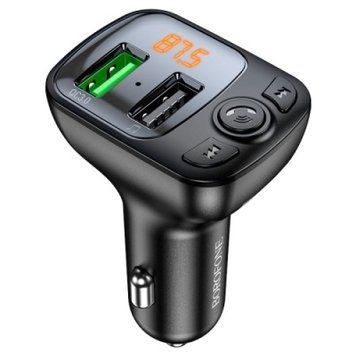 FM Модулятор Borofone BC41 Eminency QC3.0 (Чорний) BC41 фото