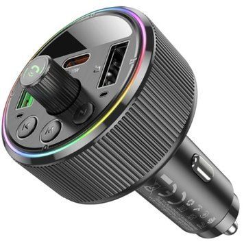 FM Модулятор Hoco E82 (PD30W+QC3.0) (Чорний) E82 фото