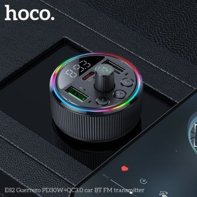 FM Модулятор Hoco E82 (PD30W+QC3.0) (Чорний) E82 фото