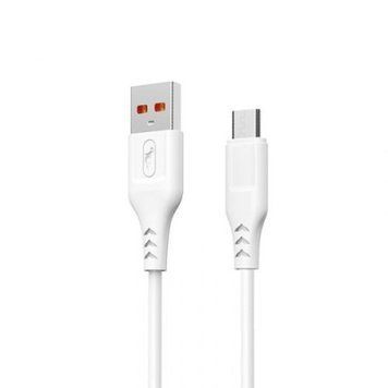 Кабель SkyDolphin S61V USB - MicroUSB 2.4A/1m (Білий) 0334055 фото