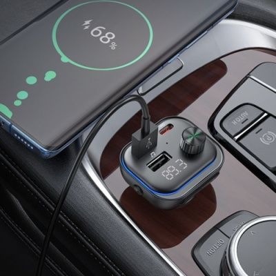 FM Модулятор Borofone BC54 PD20W+QC3.0 (Чорний) BC54 фото
