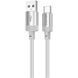 Кабель Borofone BX108 Silicone USB - Type-C 3A/1m (Білий) 087946 фото 3