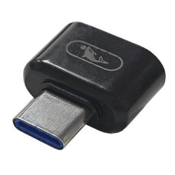 Перехідник SkyDolphin OT05 OTG Type-C - USB 60Mb/s (Чорний) 069264 фото