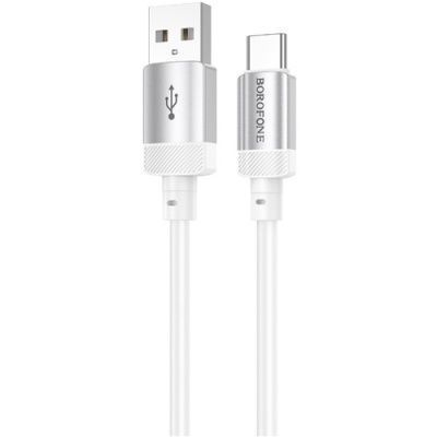 Кабель Borofone BX108 Silicone USB - Type-C 3A/1m (Серый) 087945 фото