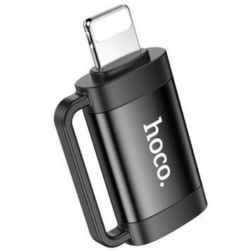 Перехідник Hoco UA31B Lightning - Type-C (Чорний) 088659 фото