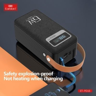 Power Bank Earldom ET-PD16 60000 mAh vs LED Lamp PD20W+QC3.0 22.5W PD16 фото