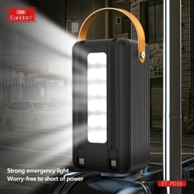 Power Bank Earldom ET-PD16 60000 mAh vs LED Lamp PD20W+QC3.0 22.5W PD16 фото
