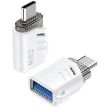 Перехідник XO NB256B USB2.0 female - Type-C male (Білий) 090896 фото