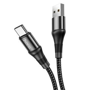 Кабель Hoco X50 Excellent USB - Type-C 3.0A/1m (Чорний) 030506 фото