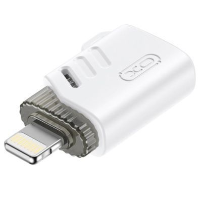 Перехідник XO NB256A USB2.0 female - Lightning male (Білий) 090895 фото