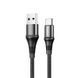 Кабель Hoco X50 Excellent USB-Type-C 3.0A/1m (Черный) 030506 фото 2