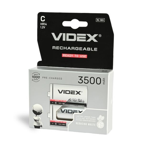 Аккумуляторы Videx HR14/C 3500mAh double blister/2шт HR14 фото