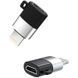 Переходник XO NB149B MicroUSB - Lightning (Черный) 061333 фото 1