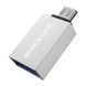 Переходник Borofone BV2 OTG USB 3.0 - MicroUSB (Стальной) 028281 фото 1