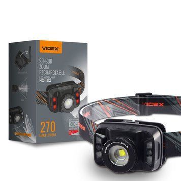 Фонарик налобный светодиодный VIDEX VLF-H045Z 270Lm 5000K H045Z фото