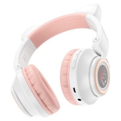 Bluetooth навушники накладні Borofone BO18 Cat (Білий) 067360 фото