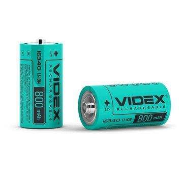 Акумулятор Videx літій-іонний 16340 (без захисту) 800mAh bulk/1шт 16340 фото