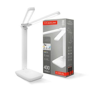 LED лампа настiльна з акумулятором TITANUM TLTF-010W 7W 2700-6000K 010W фото