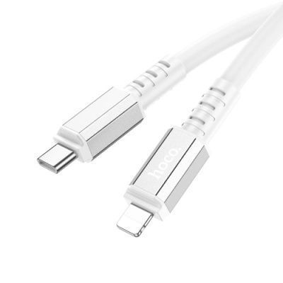 Кабель Hoco X85 Strength (PD) Type-C - Lightning 20W 3A/1m (Білий) X85 фото
