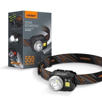 Фонарик налобный светодиодный VIDEX VLF-H075C 550Lm 5000K H075C фото