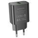 Мережевий Зарядний Пристрій Borofone BA72A Spring 1USB/18W/QC3.0 (Чорний) BA72A фото 2