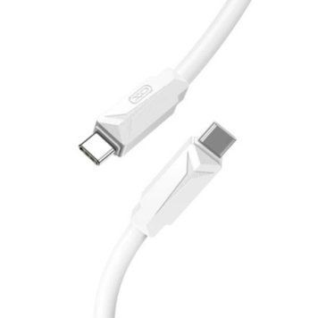 Кабель XO NBQ233B (PD) Type-C - Type-C 60W/1m (Білий) 233B фото
