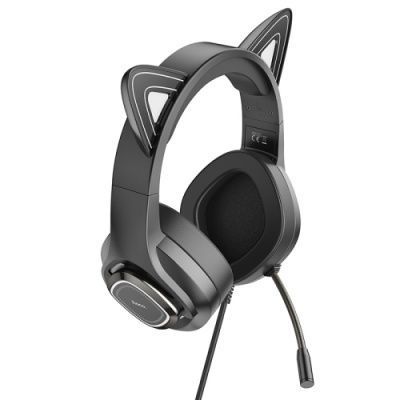 Навушники для комп'ютера Hoco W107 Cute Cat Ear (Рожевий) W1077 фото
