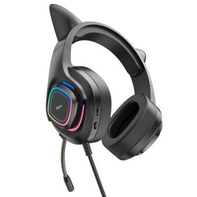 Навушники для комп'ютера Hoco W107 Cute Cat Ear (Рожевий) W1077 фото
