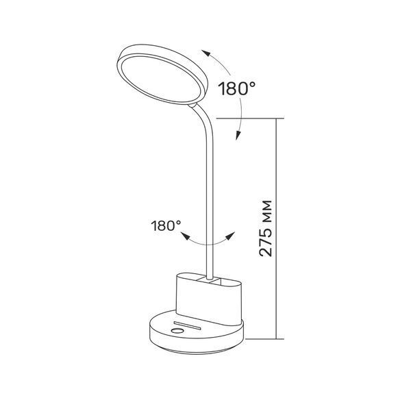 LED лампа настiльна з акумулятором TITANUM TLTF-011W 6W 2700-6000K 011W фото LED лампа настiльна з акумулятором TITANUM TLTF-011W 6W 2700-6000K 011W фото