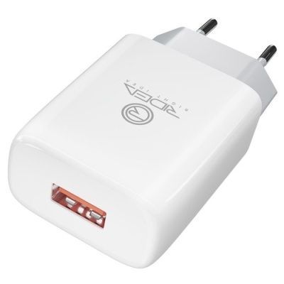 Мережевий Зарядний Пристрій Ridea RW-11011 Element 1USB/2.1A (Бiлий) 11011 фото