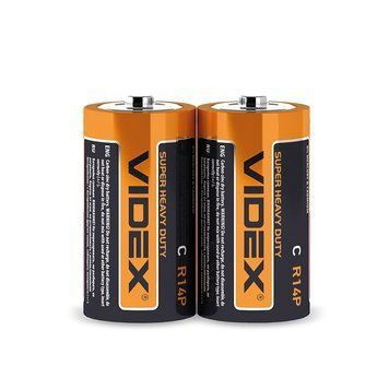 Батарейка сольова Videx R14P/C 2шт R14P фото