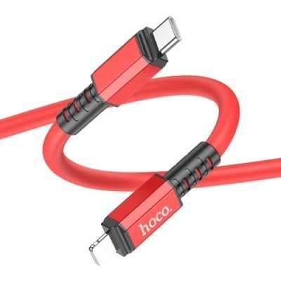 Кабель Hoco X85 Strength (PD) Type-C - Lightning 20W 3A/1m (Красный) X8556 фото